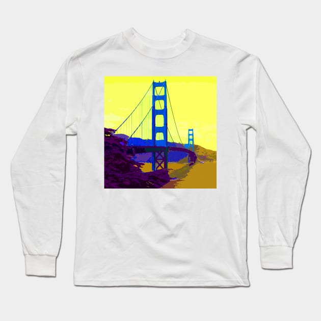 Golden Gate Bridge 004 Long Sleeve T-Shirt by JAMFoto